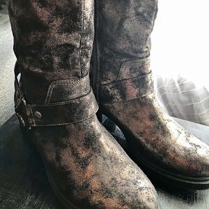 Vera Wang Combat Moto Boots